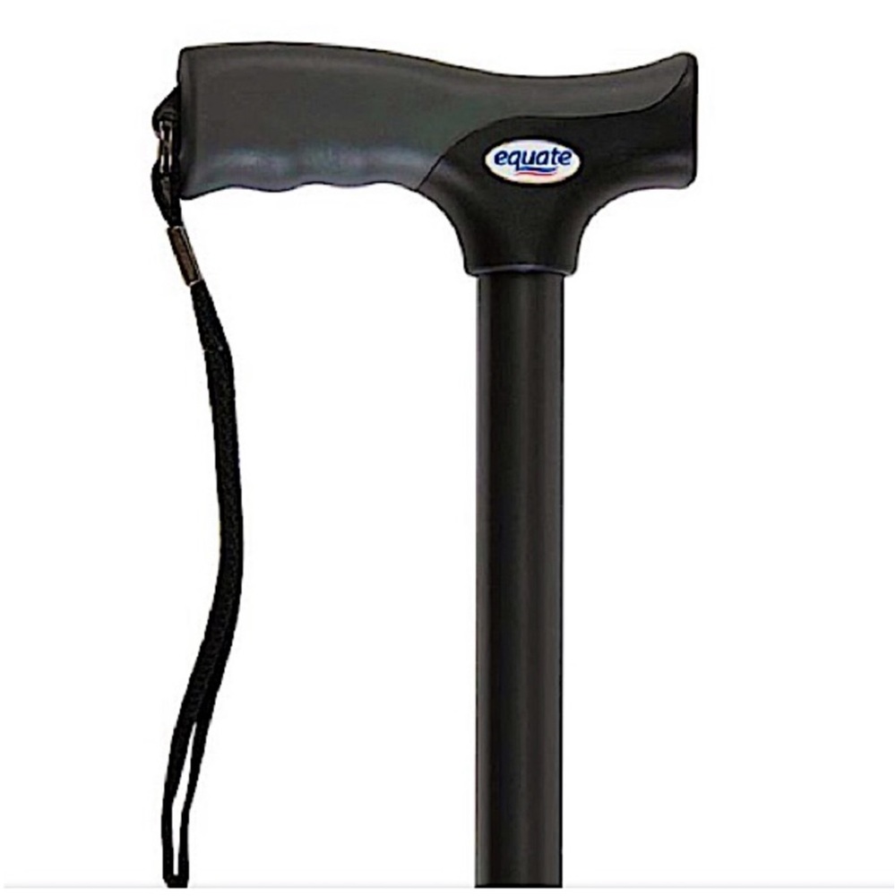 CAREX BLACK FOLDING CANE SOFT GRIP NIB - Picture 2 of 3